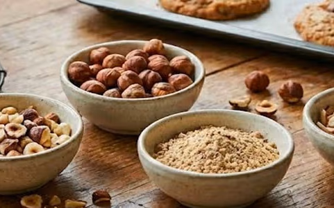 Fruits secs en biscuiterie : torréfaction, coupe, et goût (noisette, amande, pistache)