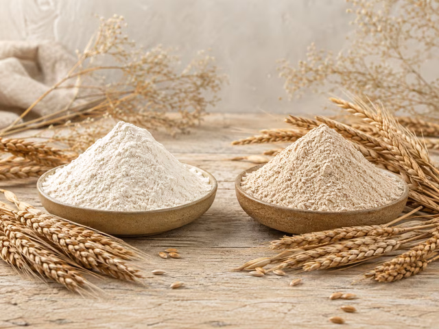 Spelt flours from organic farming