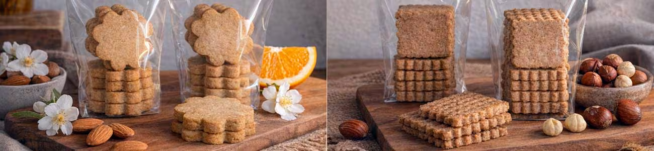 Biscuits sans gluten : réussir la texture et le goût Biscuits sans gluten dorés sur table, farines sans gluten et fruits secs