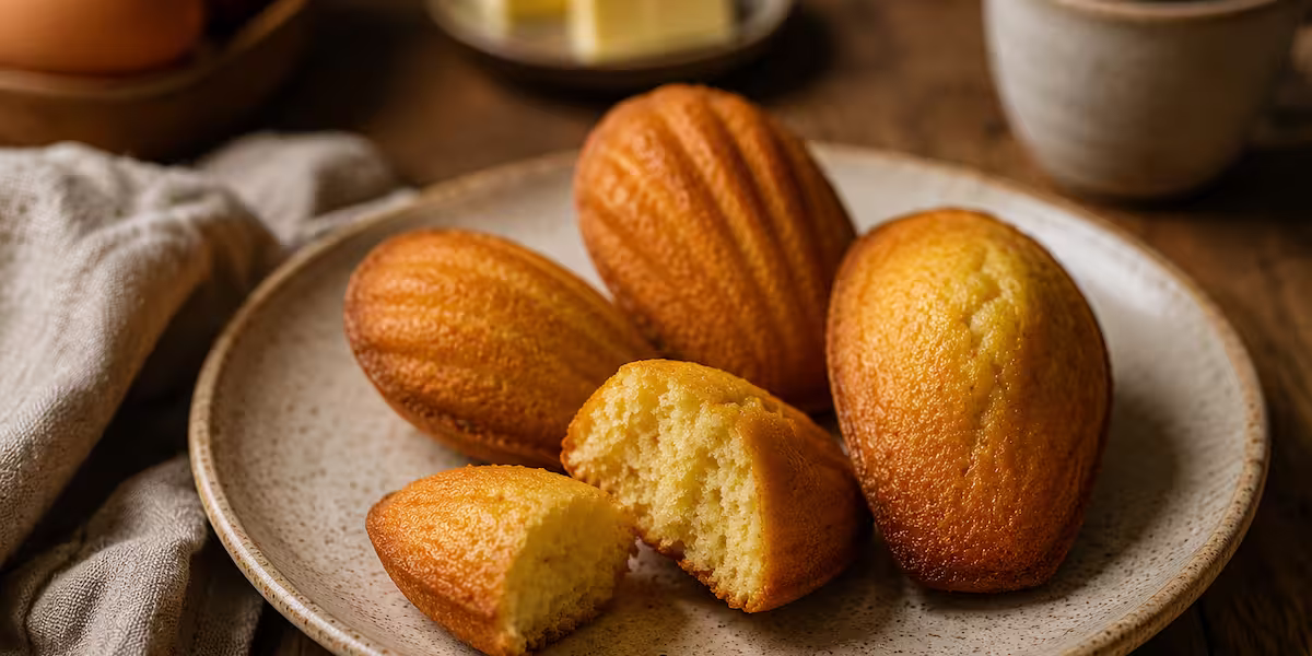 Madeleines artisanales Opaléia à commander en ligne Madeleines artisanales Opaléia moelleuses préparées en petites séries